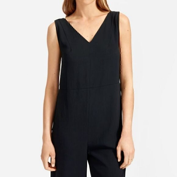 NEW Everlane The Japanese Goweave Essential Jumpsuit Size 2 Sustainable - Picture 5 of 6